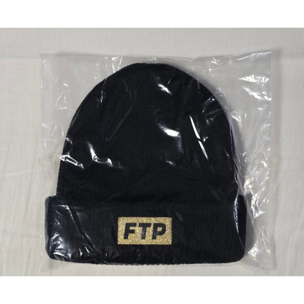 NEW FTP FuckThePopulation 10 Year Anniversary Logo Beanie Black Box Logo